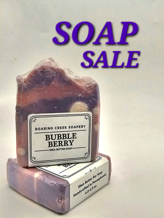 SALE Bubbleberry Shea Butter Soap